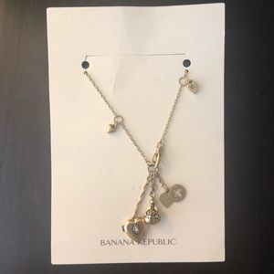 NEW Banana Republic Gold Charm Necklace